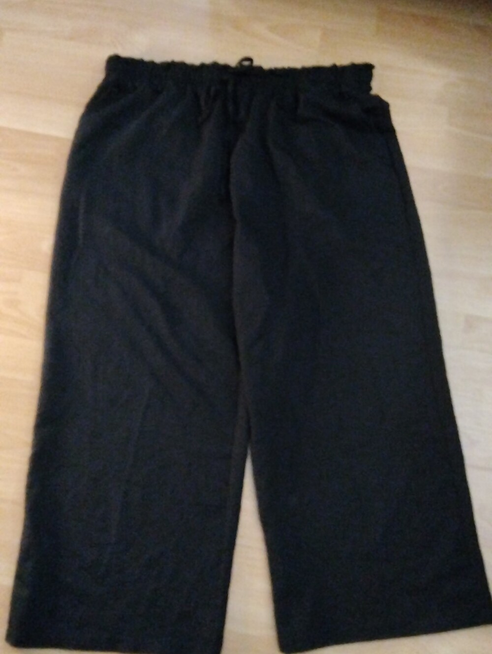 Black Wide-Leg Women's Pants
